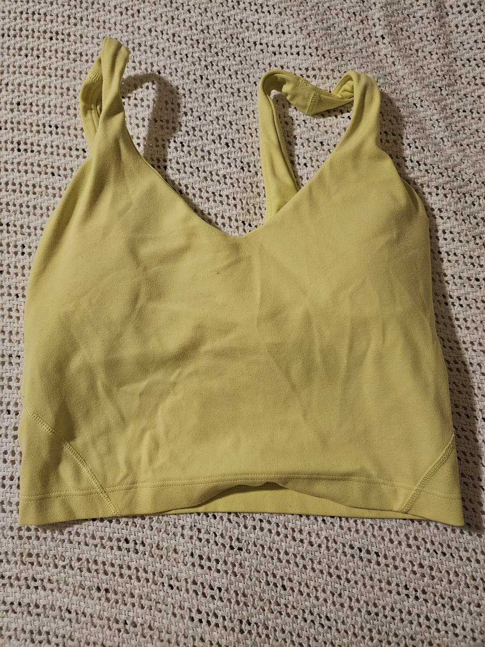 lululemon athletica Yellow V-Neck Light Support Sports Bra